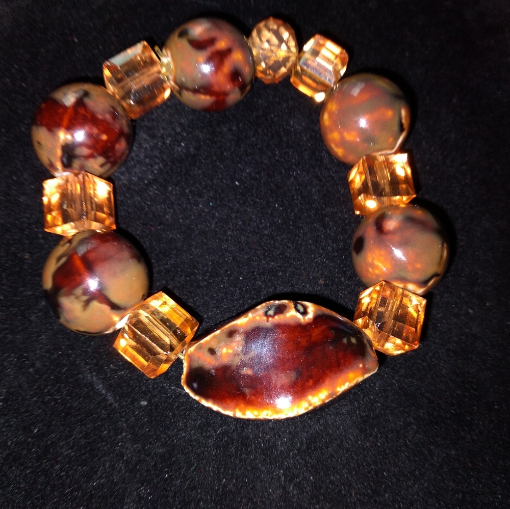 Brown Beaded Bracelet